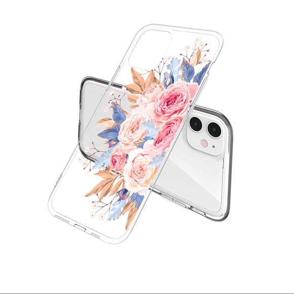 2/$10 iPhone 11 Pro Max Case Clear Flower Floral - Picture 3 of 7